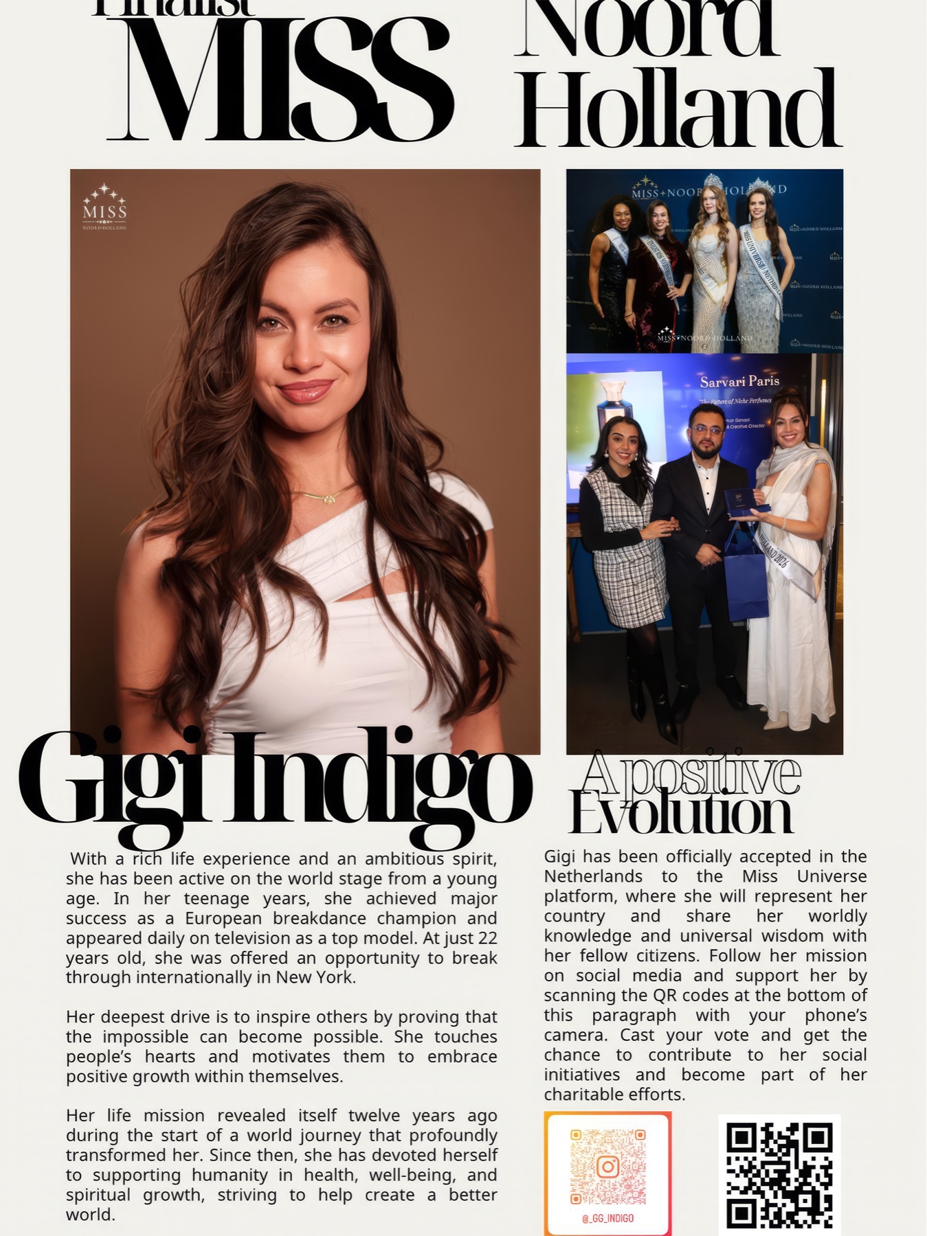 Miss North Holland press feature